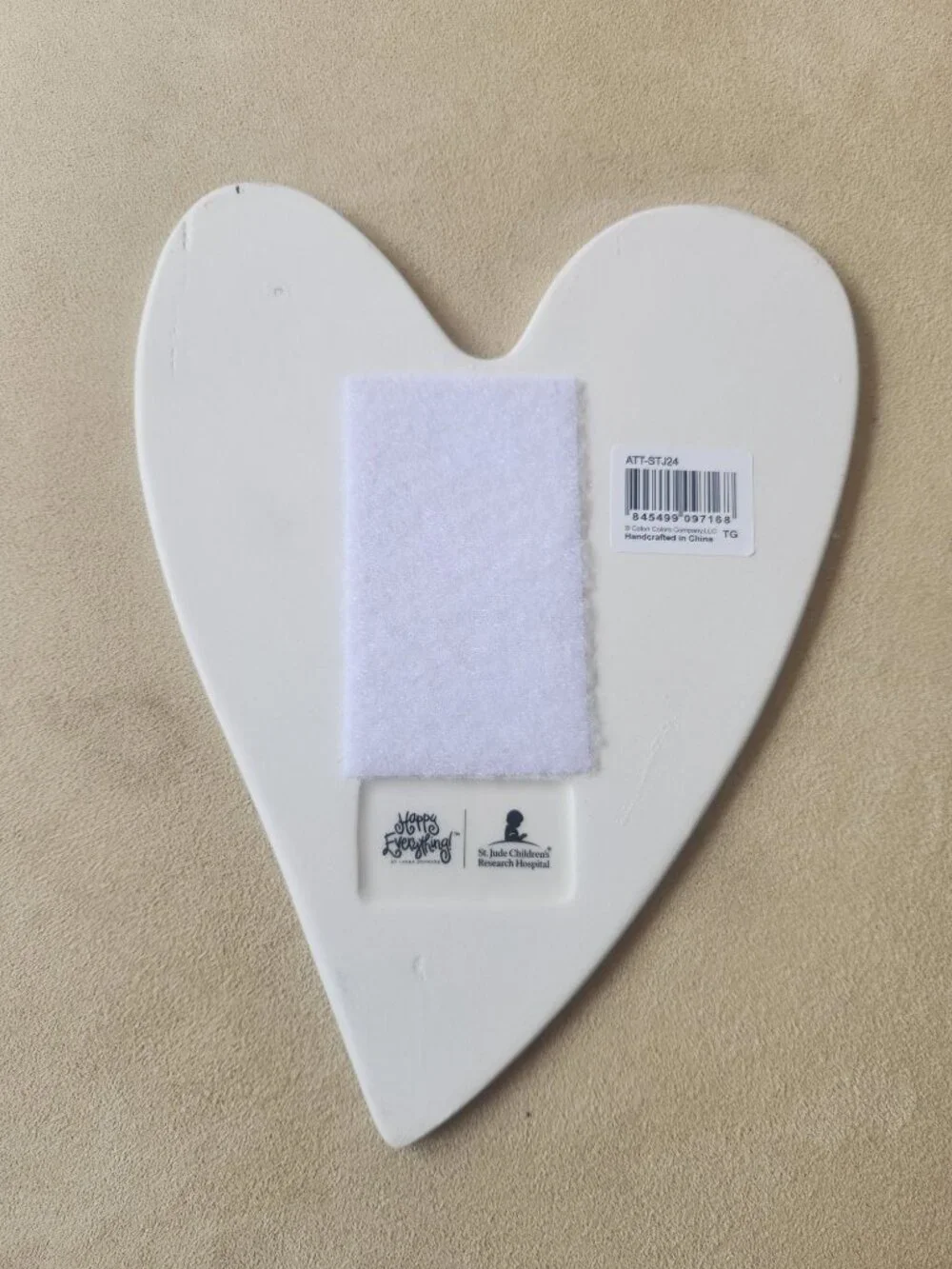 Happy Everything Coton Color St. Jude Large Heart NEW